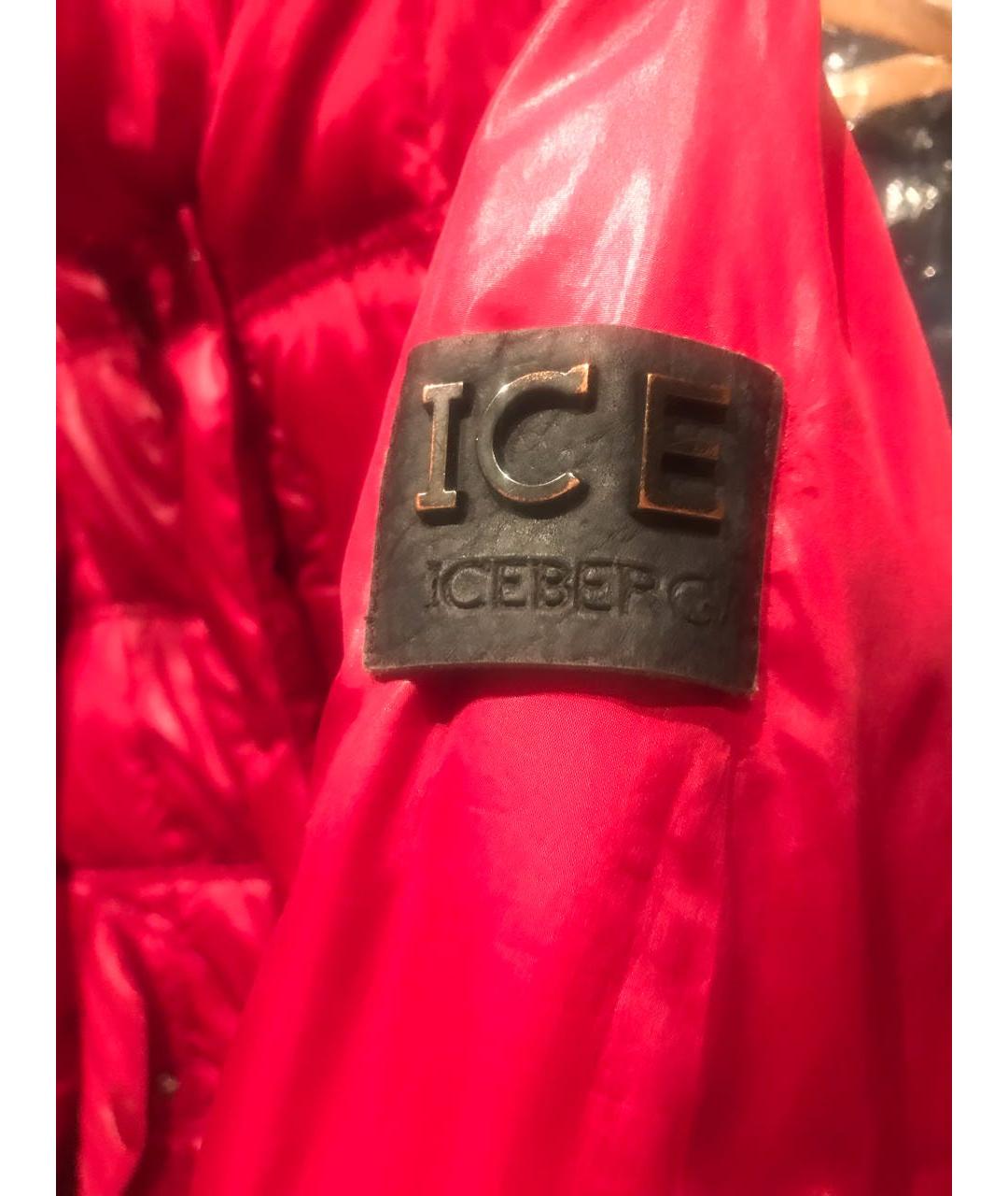 ICEBERG Красная полиэстеровая куртка, фото 6