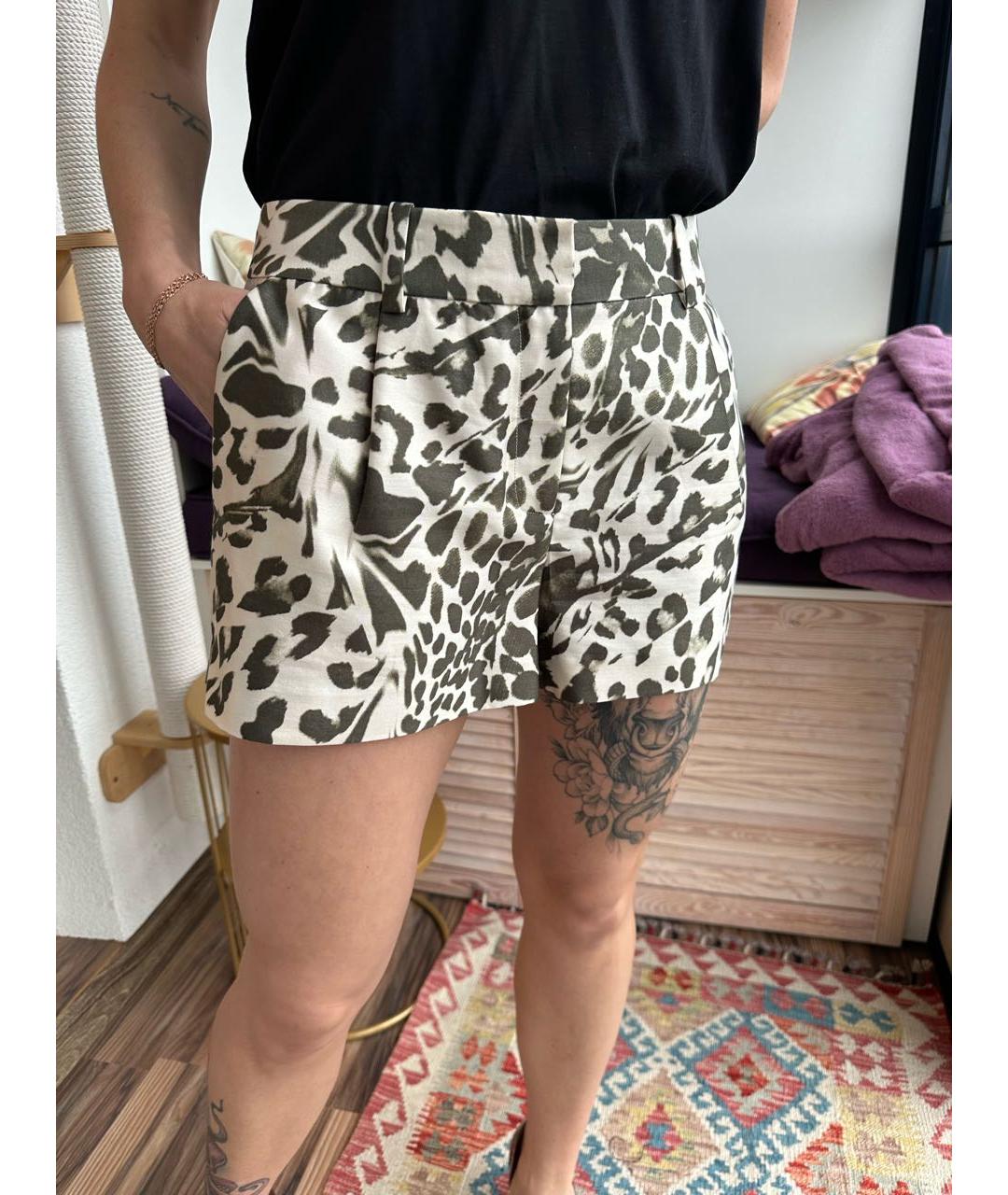 DIANE VON FURSTENBERG Мульти шерстяные шорты, фото 8