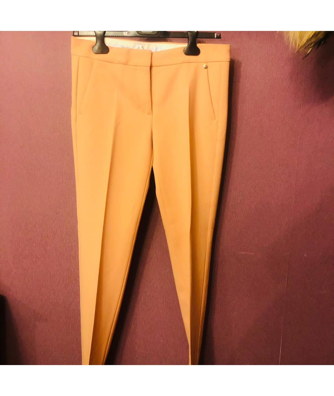 'S MAX MARA Розовые шерстяные брюки узкие, фото 8