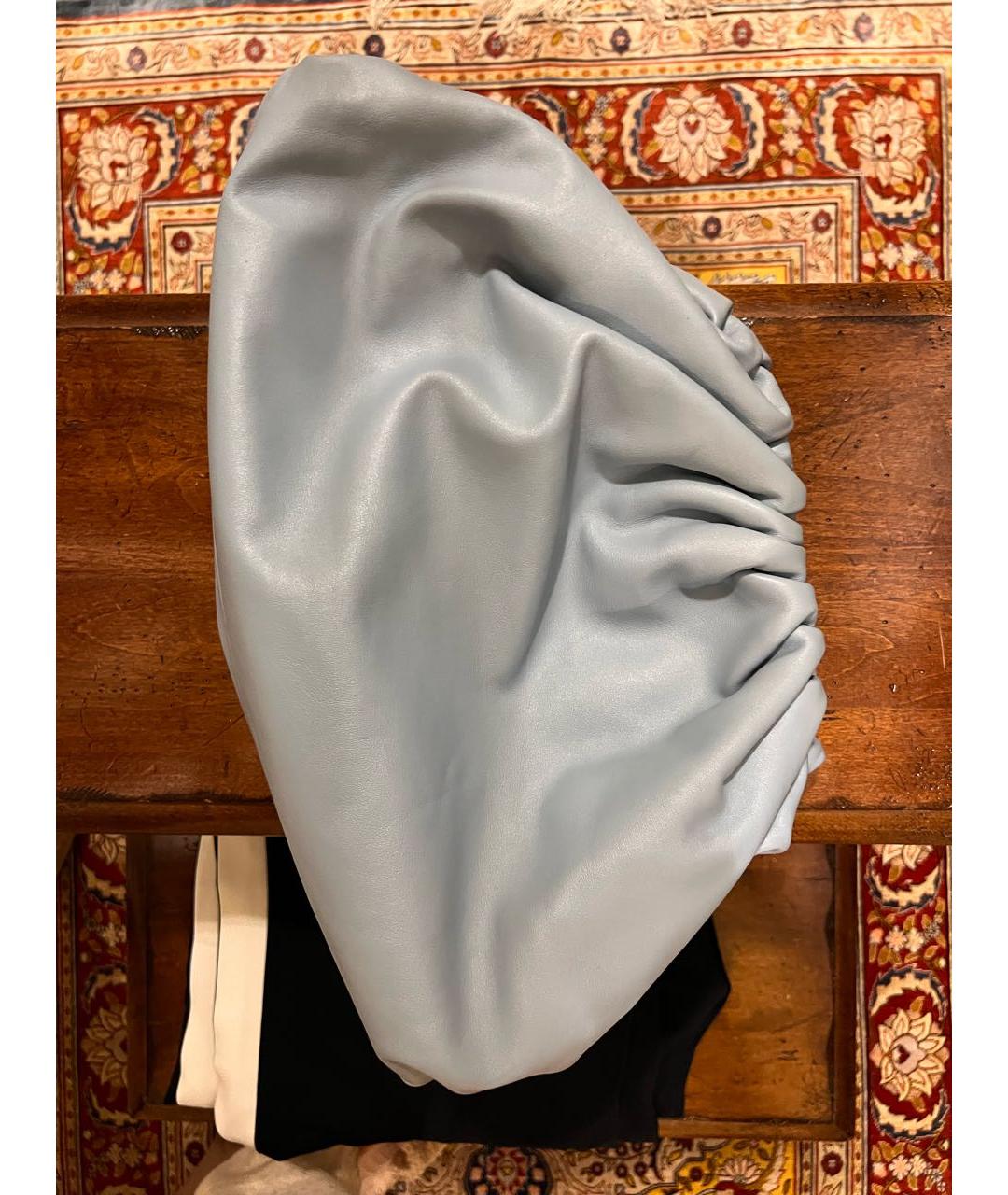 BOTTEGA VENETA Голубая кожаная сумка тоут, фото 3