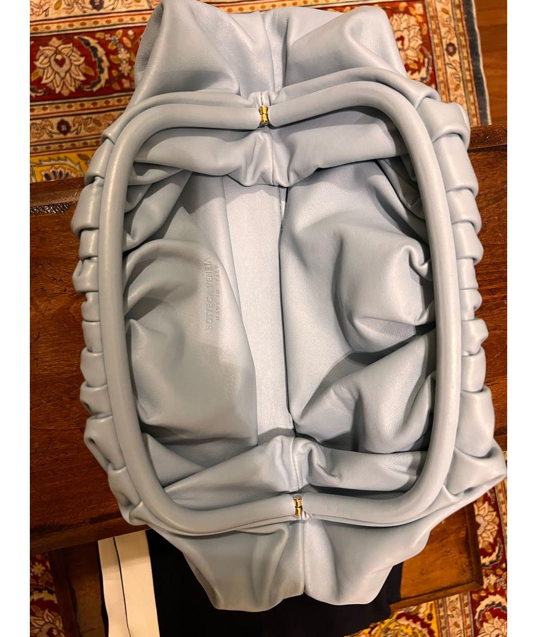 BOTTEGA VENETA Голубая кожаная сумка тоут, фото 2