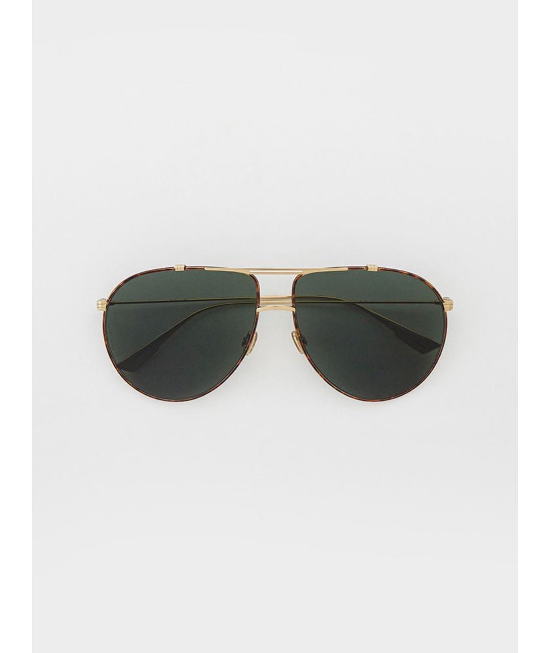 CHRISTIAN DIOR PRE-OWNED Зеленые металлические солнцезащитные очки, фото 6