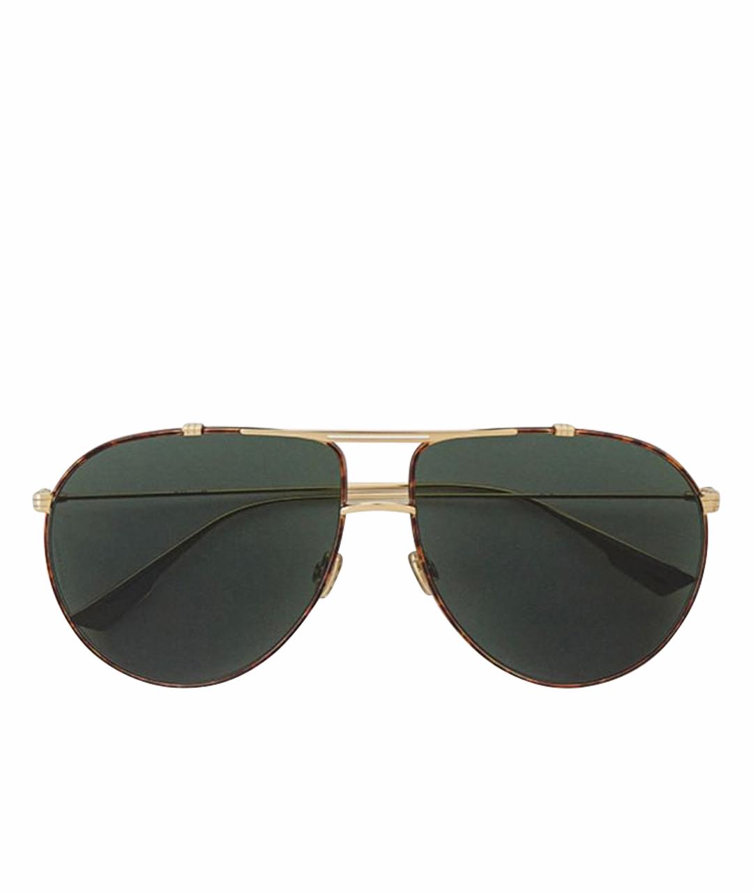 CHRISTIAN DIOR PRE-OWNED Зеленые металлические солнцезащитные очки, фото 1