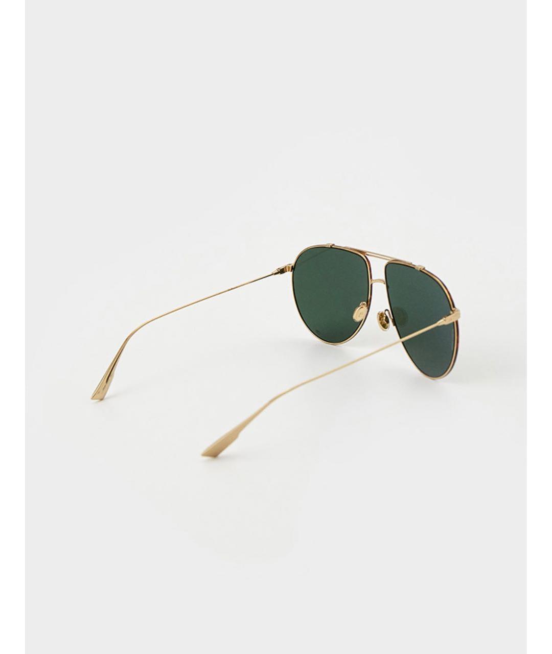 CHRISTIAN DIOR PRE-OWNED Зеленые металлические солнцезащитные очки, фото 2