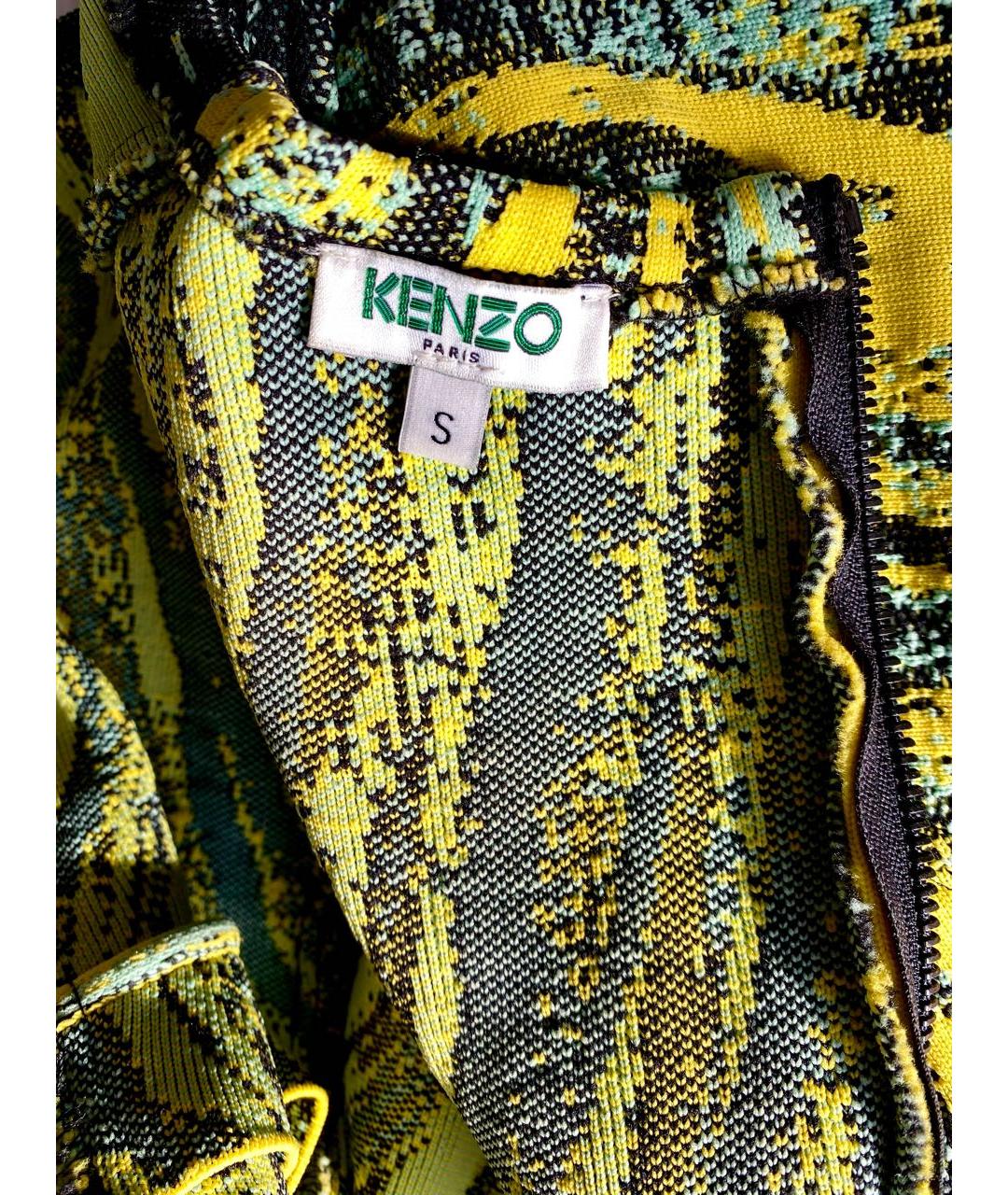 KENZO Мульти полиамидовое коктейльное платье, фото 3