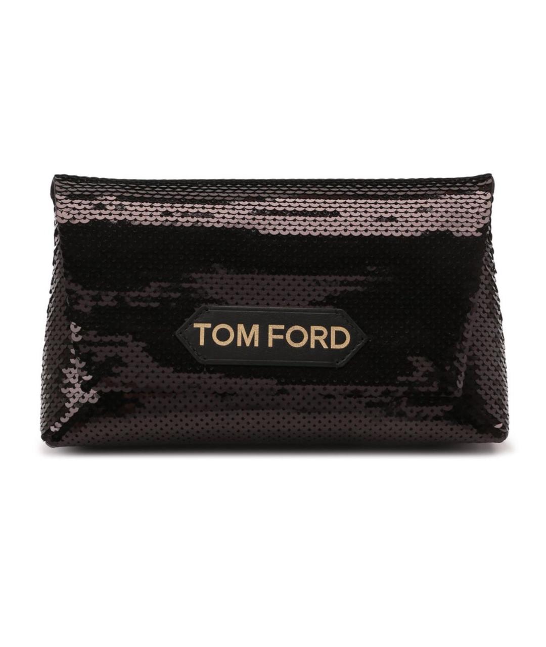 TOM FORD Черная пелетеная сумка с короткими ручками, фото 1