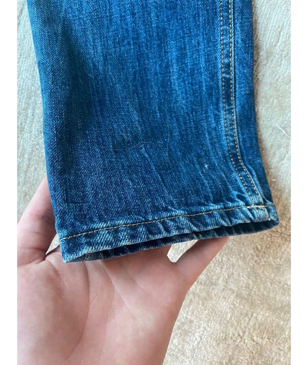 CLOSED Темно-синие хлопковые прямые джинсы, фото 5