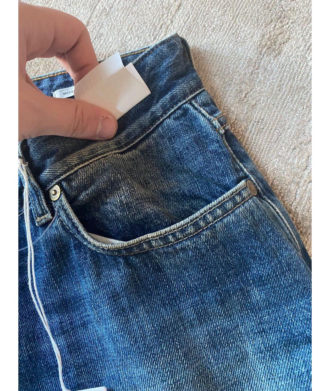 CLOSED Темно-синие хлопковые прямые джинсы, фото 8