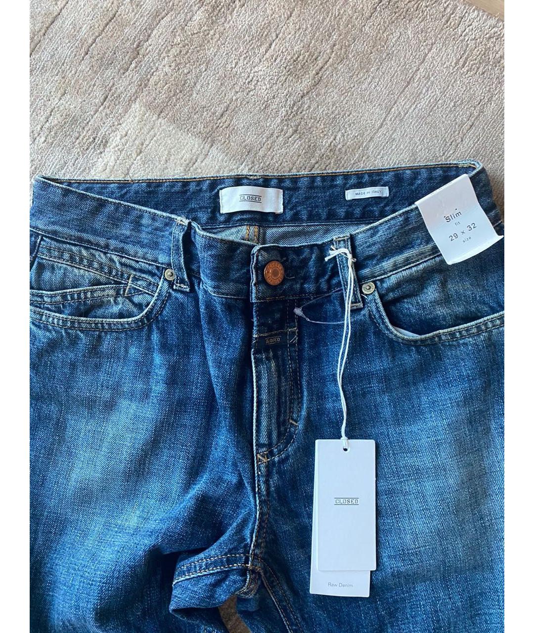 CLOSED Темно-синие хлопковые прямые джинсы, фото 6