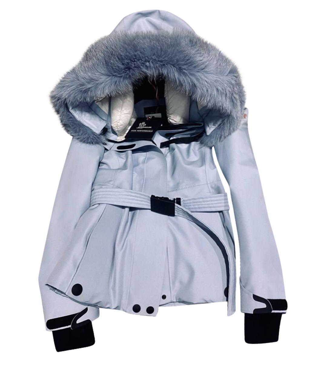MONCLER GRENOBLE Голубой пуховик, фото 1