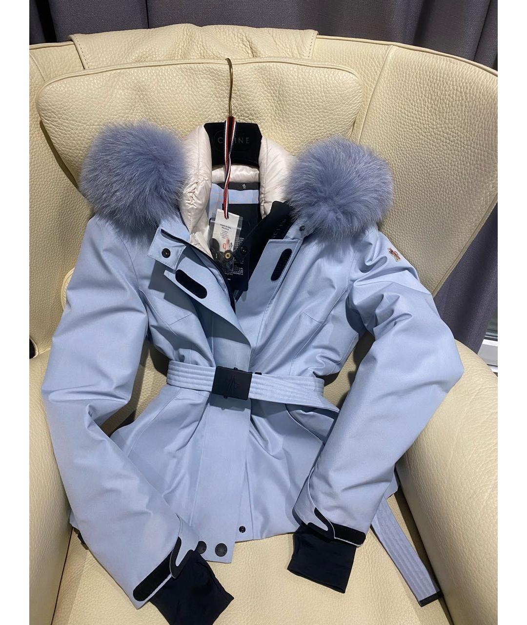 MONCLER GRENOBLE Голубой пуховик, фото 2
