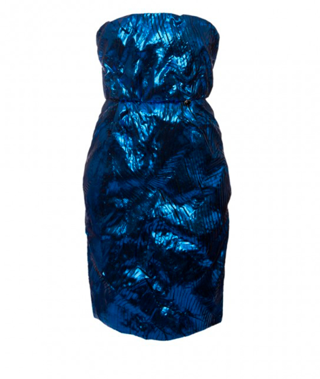 CHANEL PRE-OWNED Синее шелковое повседневное платье, фото 1