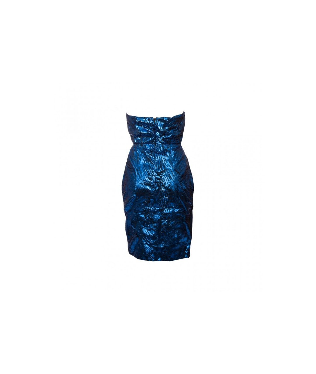 CHANEL PRE-OWNED Синее шелковое повседневное платье, фото 2