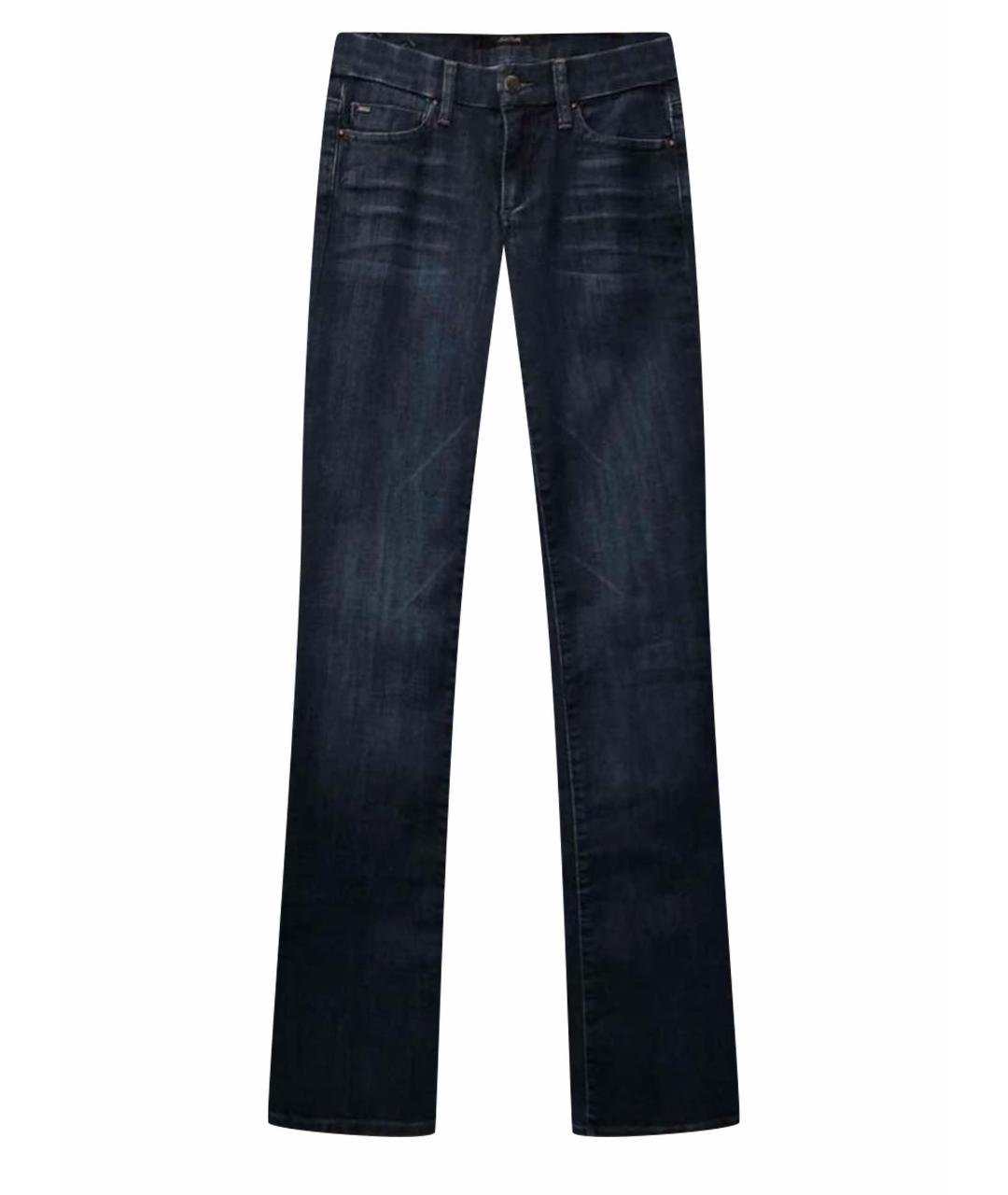 JOE'S JEANS Темно-синие хлопко-эластановые прямые джинсы, фото 1