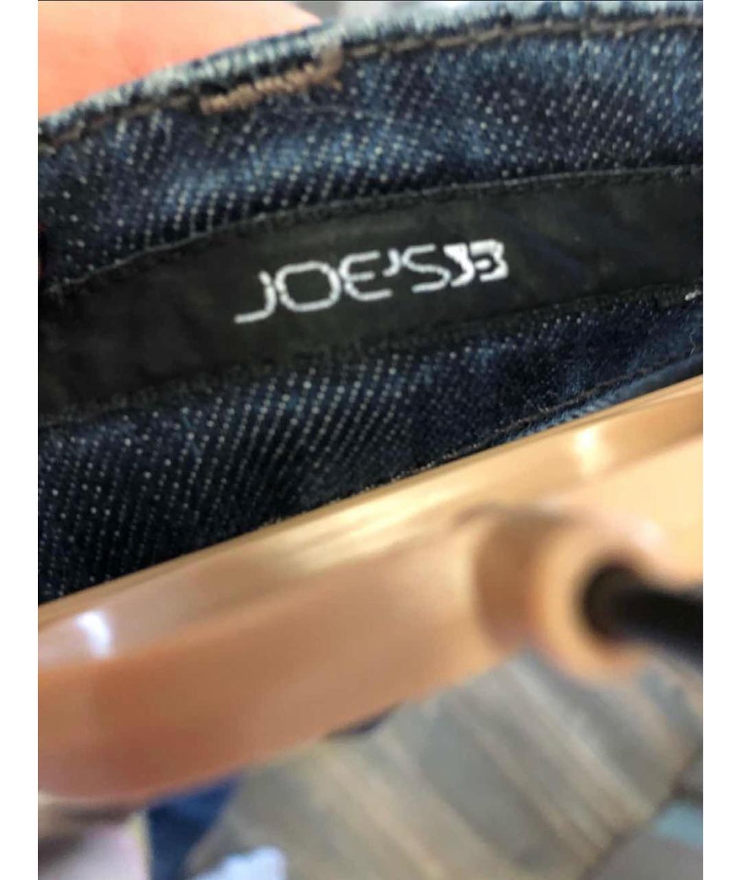 JOE'S JEANS Темно-синие хлопко-эластановые прямые джинсы, фото 3
