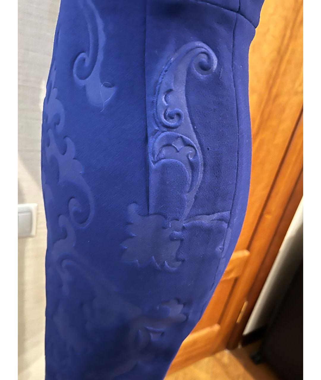 STELLA MCCARTNEY Синее креповое коктейльное платье, фото 4