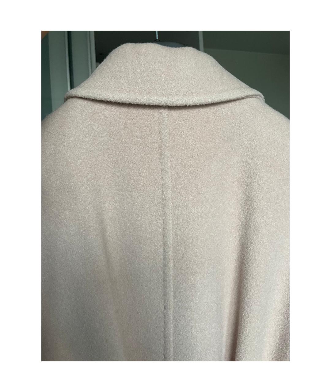 MAX MARA STUDIO Розовое шерстяное пальто, фото 4