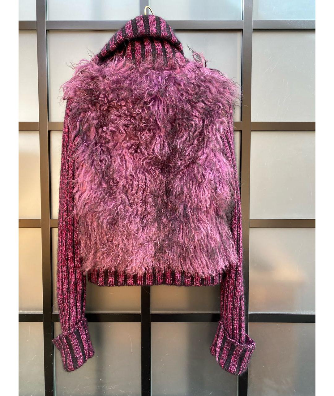 ICEBERG Фиолетовая меховая куртка, фото 2