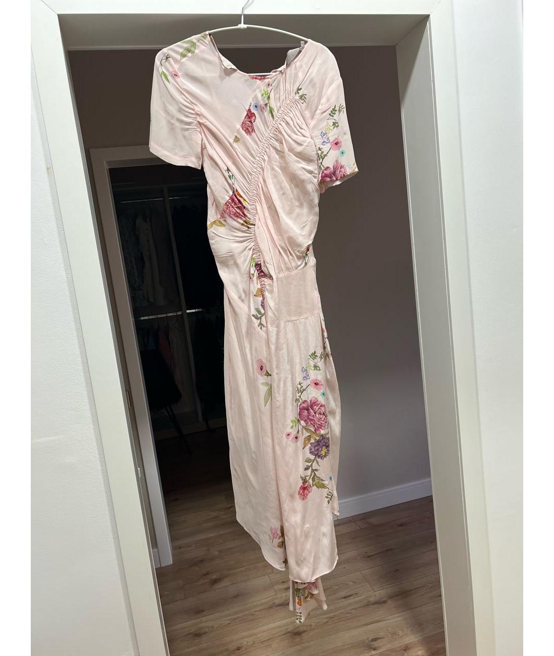 PREEN BY THORNTON BREGAZZI Розовое вискозное повседневное платье, фото 5