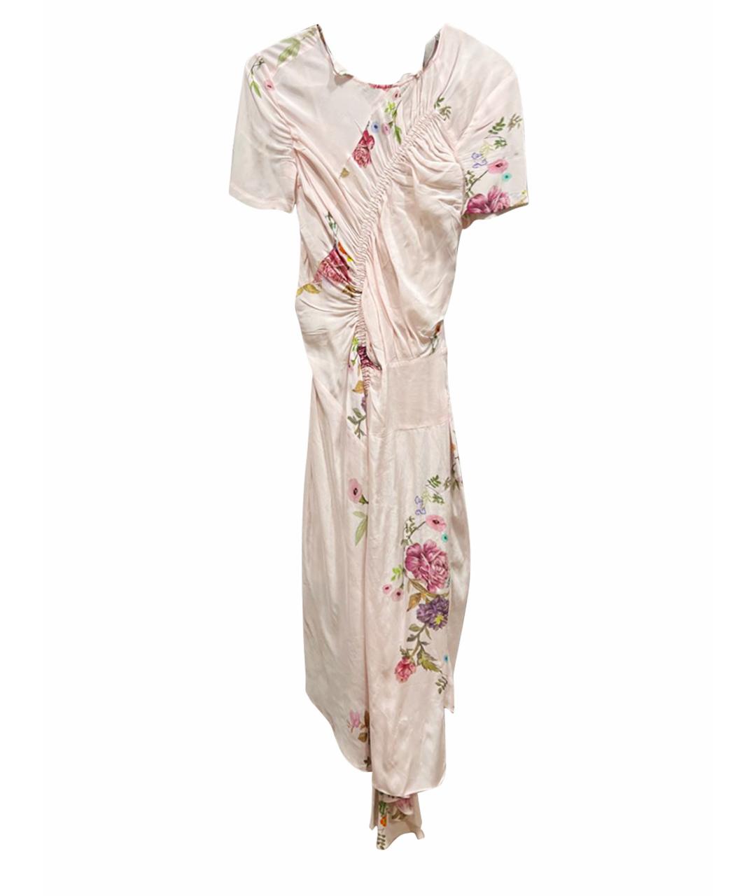 PREEN BY THORNTON BREGAZZI Розовое вискозное повседневное платье, фото 1