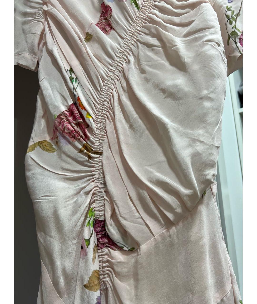 PREEN BY THORNTON BREGAZZI Розовое вискозное повседневное платье, фото 4
