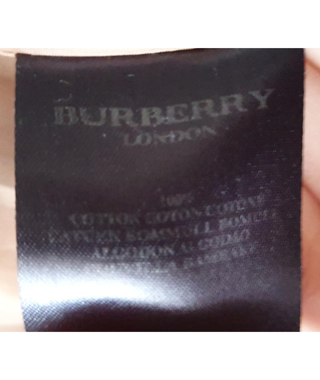 BURBERRY Коричневая хлопковая куртка, фото 5