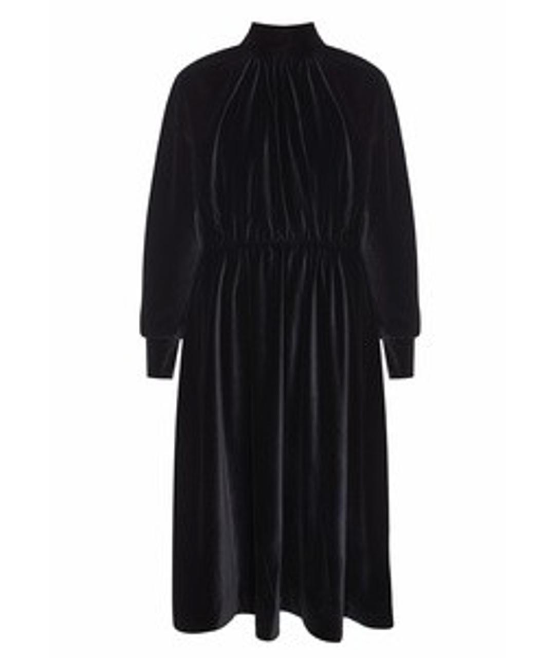 A.W.A.K.E. Черное вискозное платье, фото 1