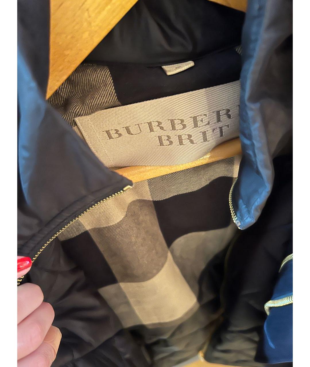 BURBERRY Темно-синяя куртка, фото 6