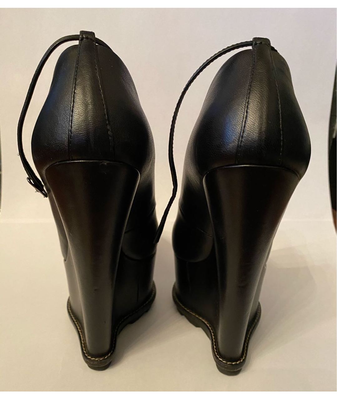 GIUSEPPE ZANOTTI DESIGN Черные кожаные туфли, фото 5