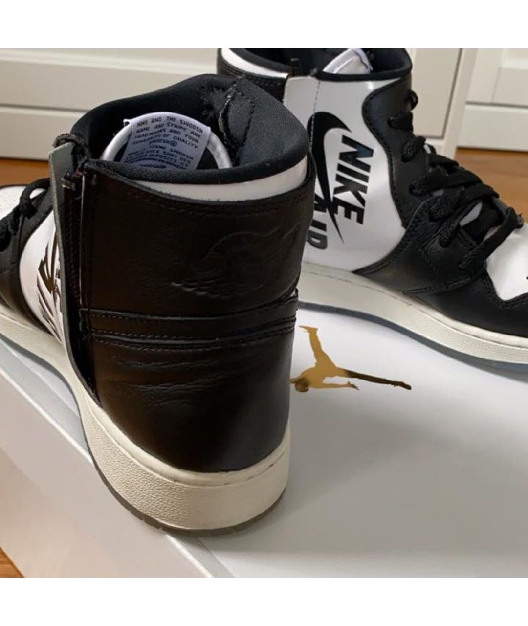 NIKE X OFF-WHITE Белые кожаные кроссовки, фото 3