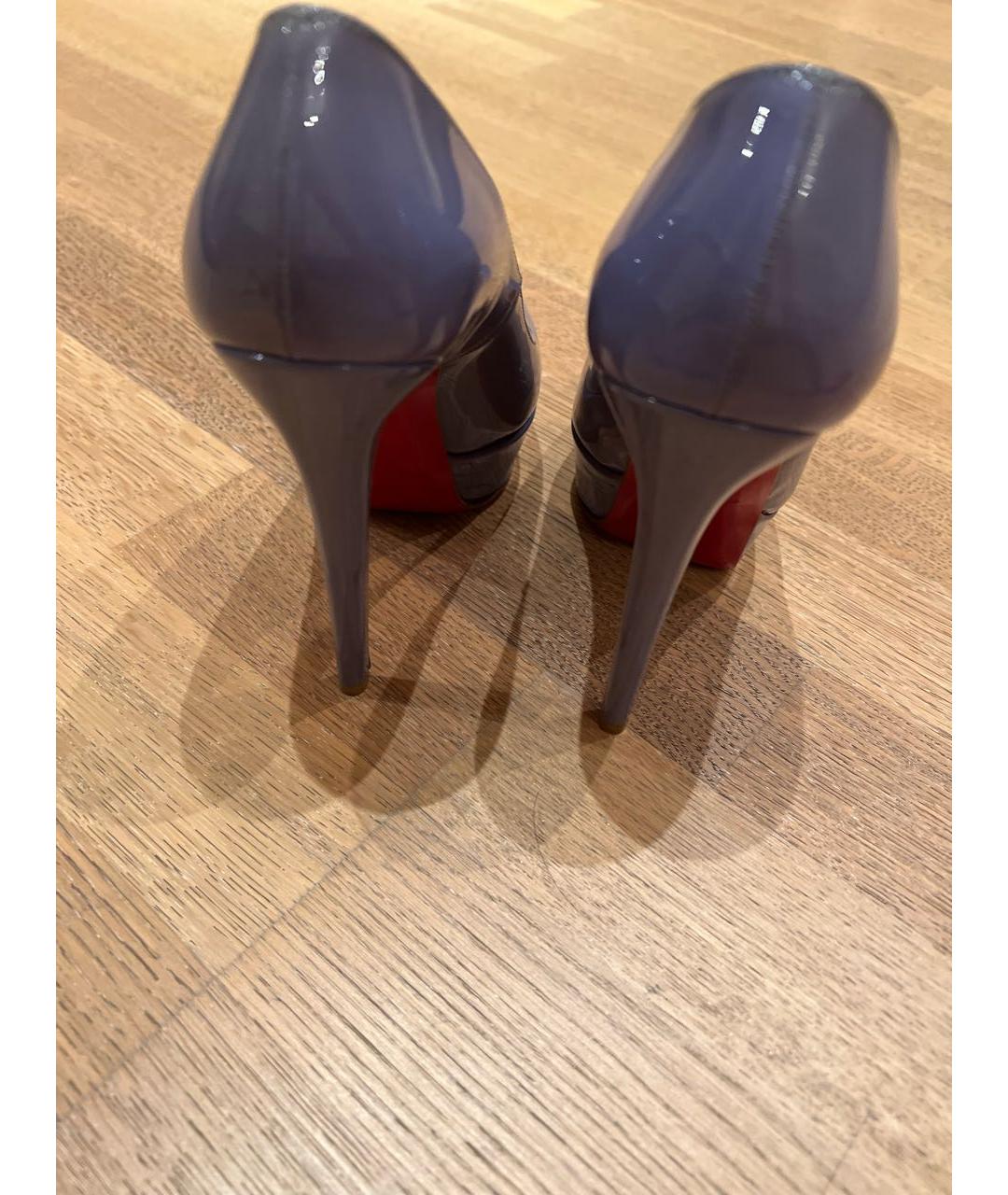 CHRISTIAN LOUBOUTIN Фиолетовые туфли из лакированной кожи, фото 4