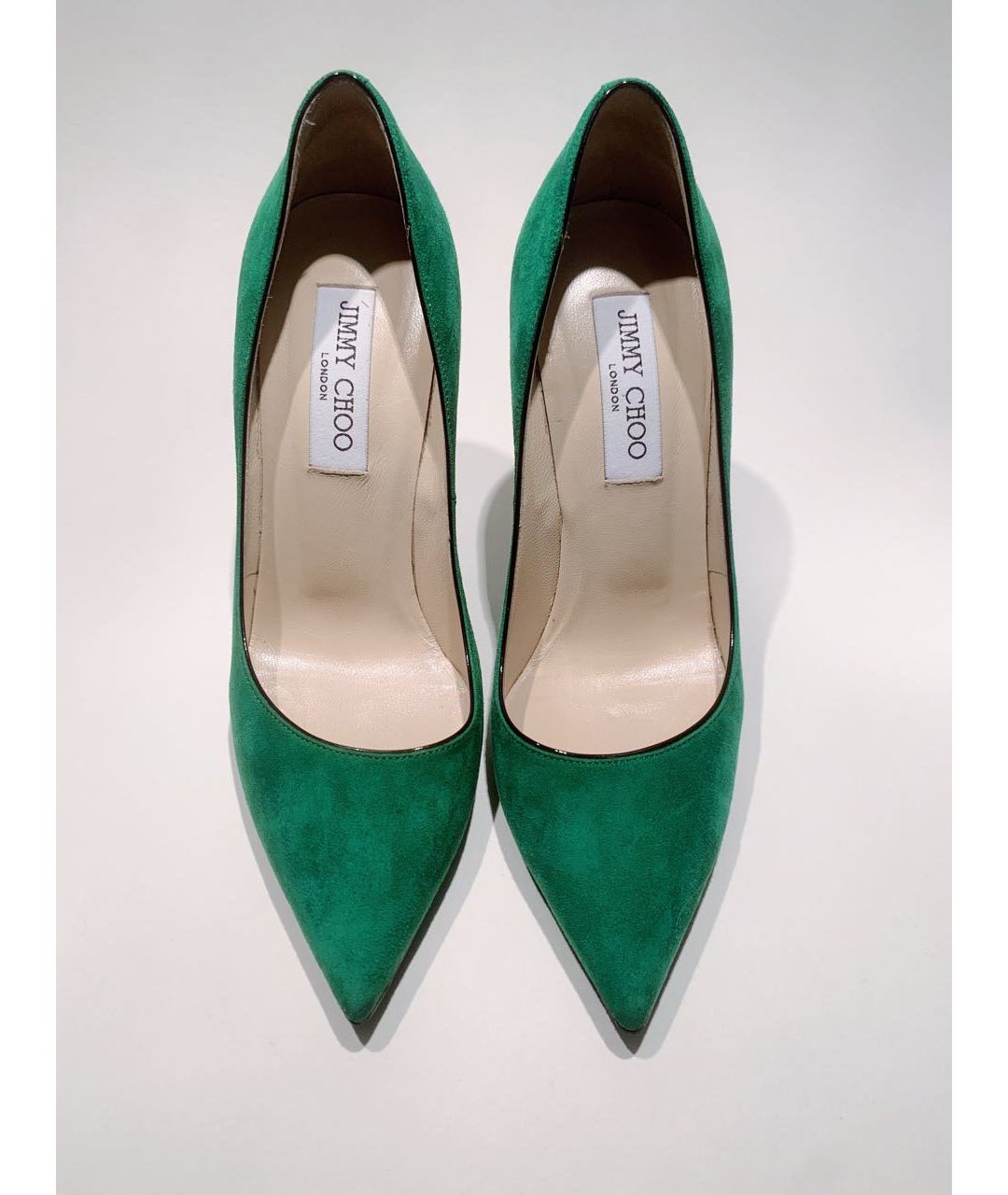 JIMMY CHOO Зеленые замшевые туфли, фото 2