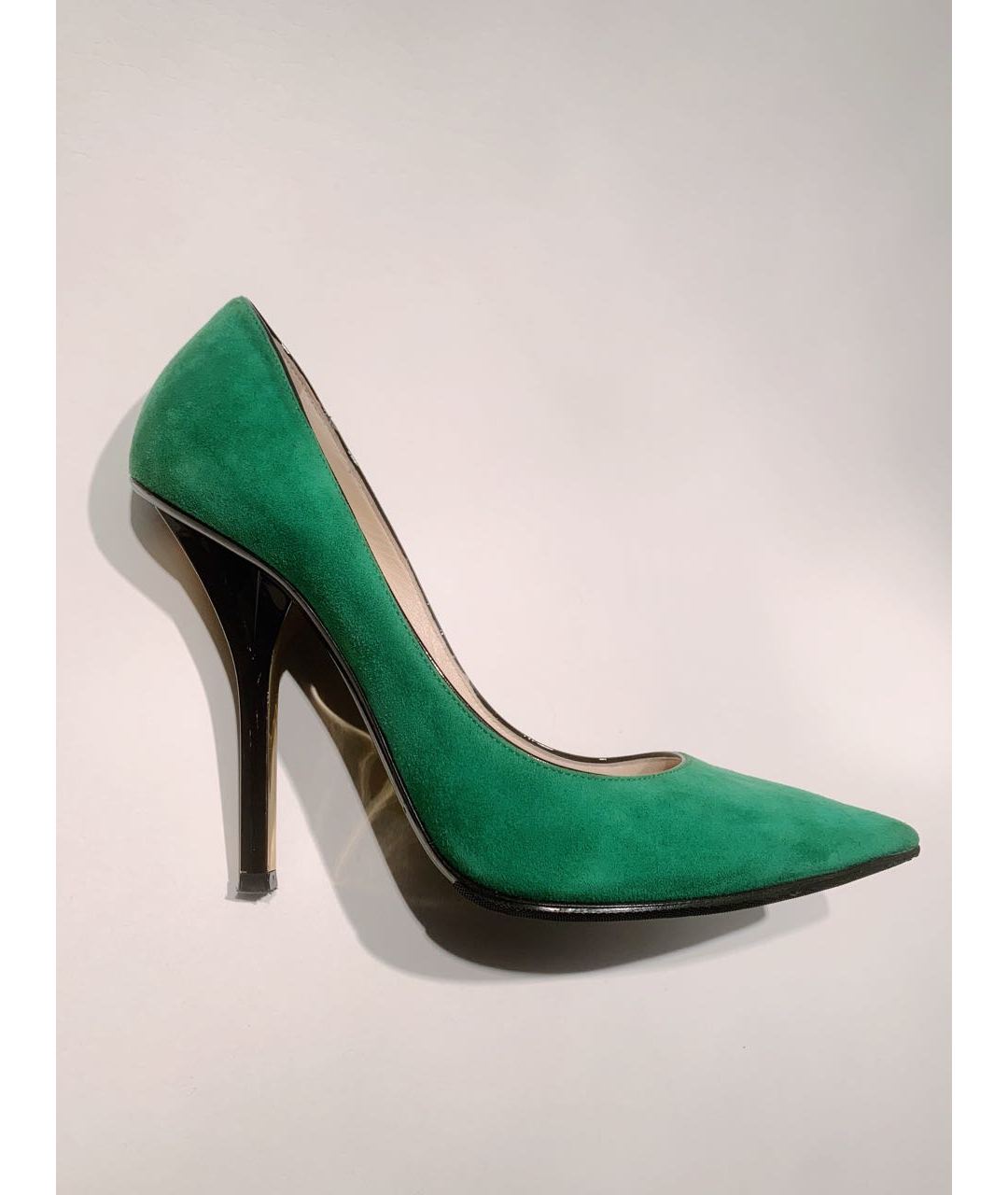 JIMMY CHOO Зеленые замшевые туфли, фото 6