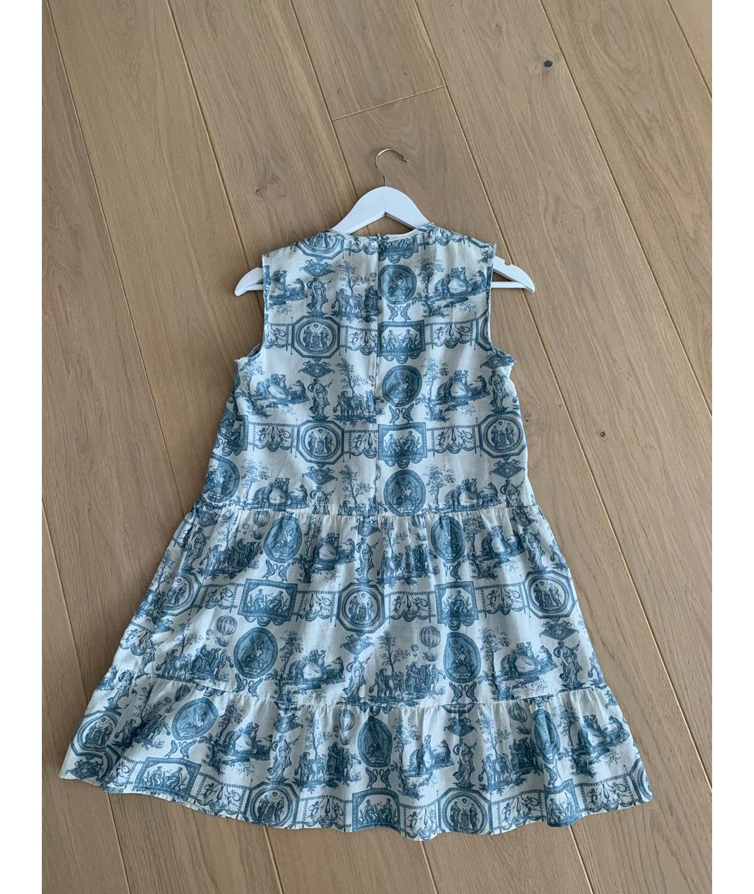 RED VALENTINO Голубое вискозное платье, фото 2