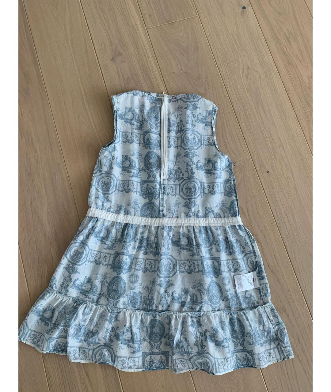 RED VALENTINO Голубое вискозное платье, фото 3