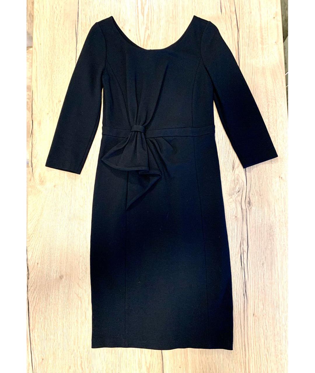 ARMANI COLLEZIONI Черное вискозное повседневное платье, фото 9