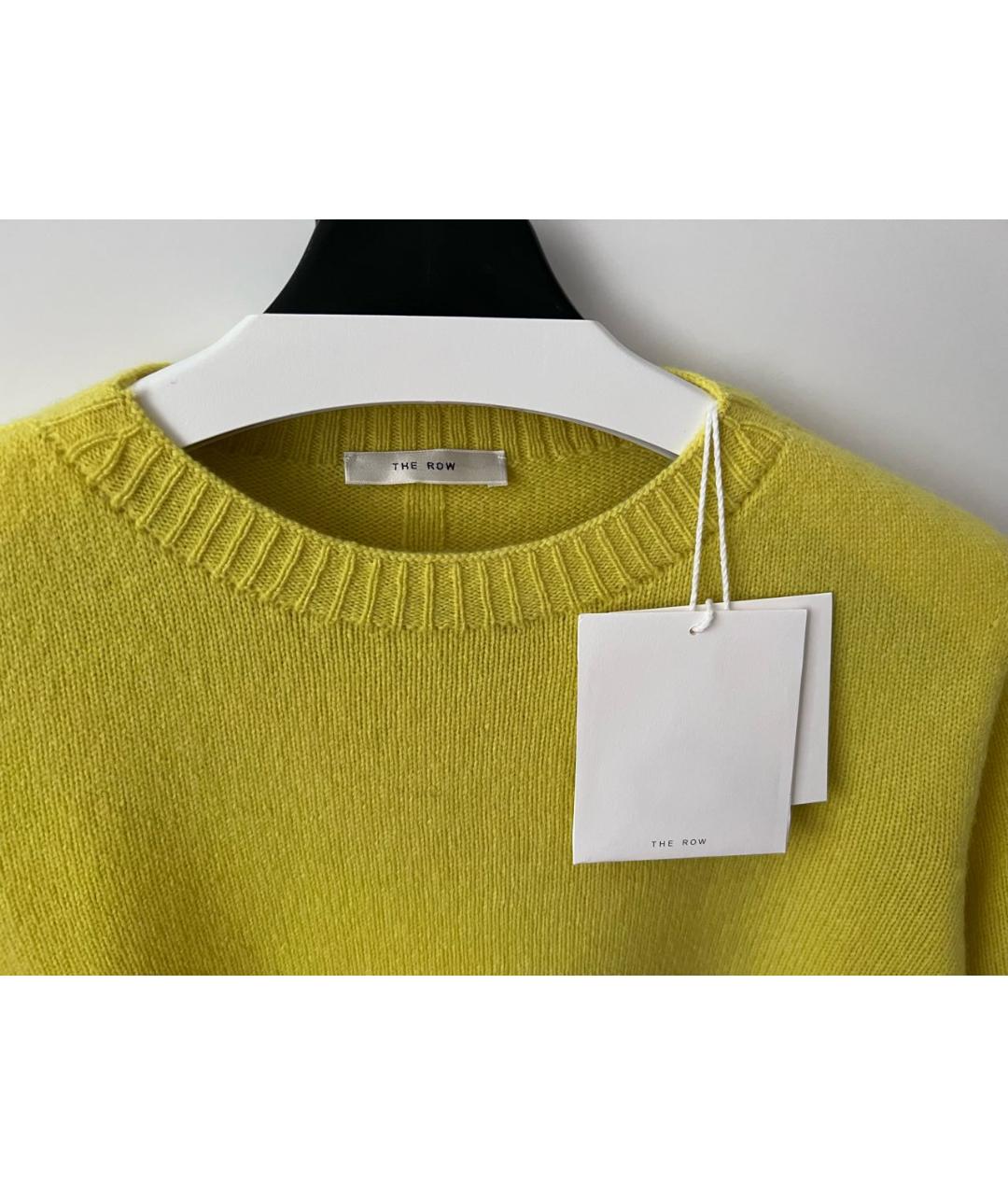 THE ROW Желтый кашемировый джемпер / свитер, фото 3