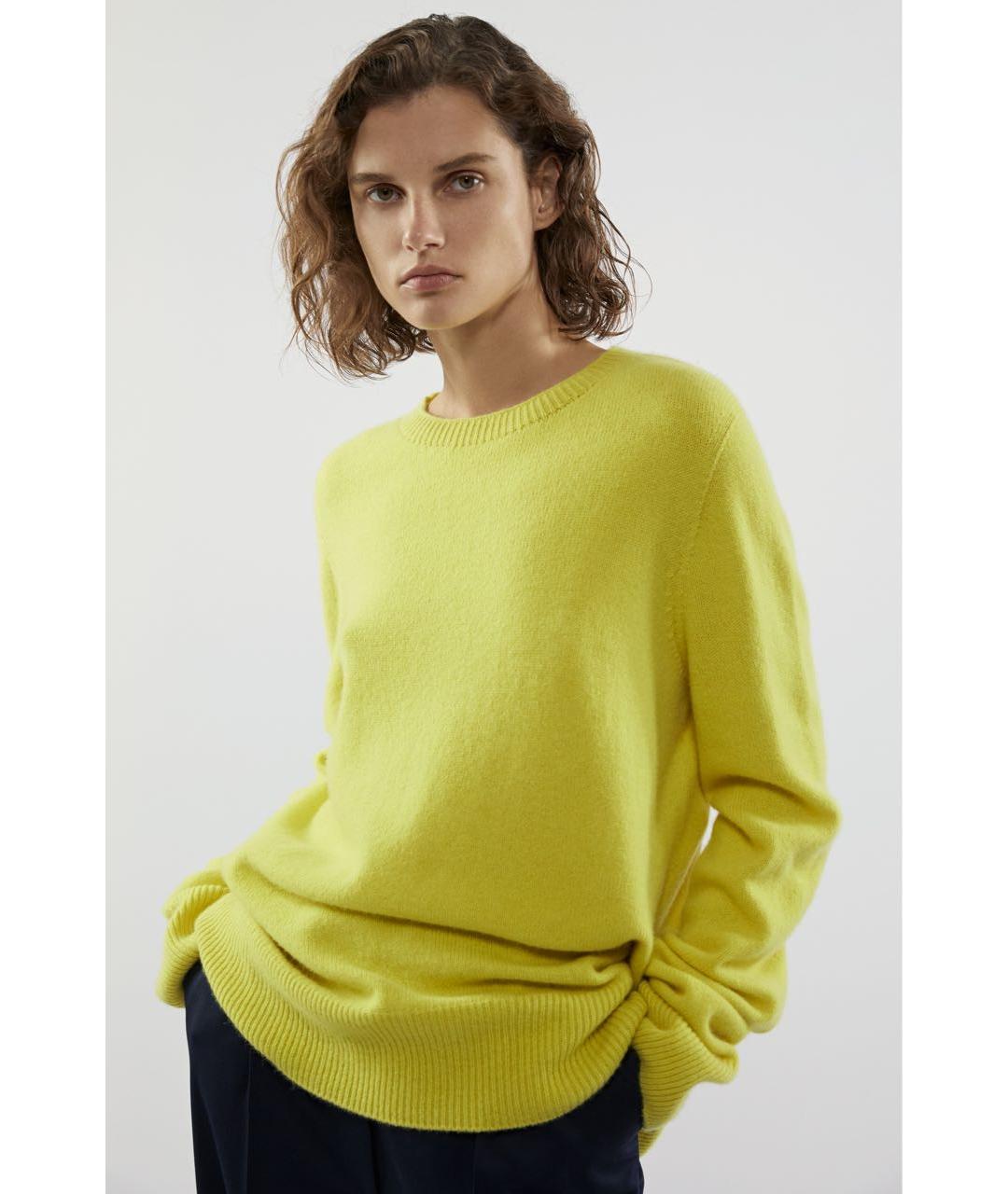 THE ROW Желтый кашемировый джемпер / свитер, фото 7