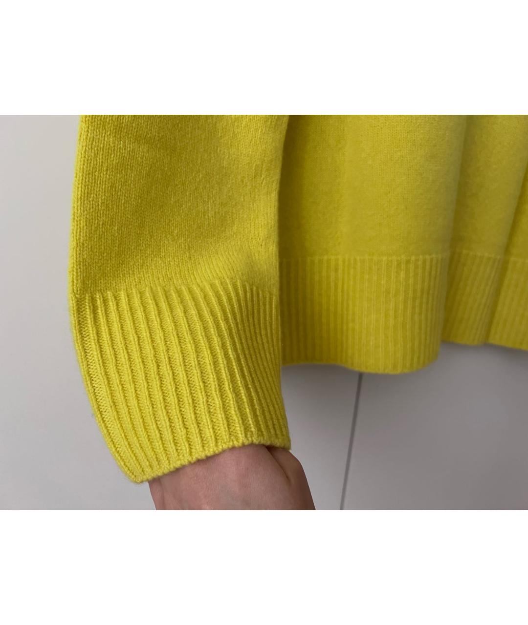 THE ROW Желтый кашемировый джемпер / свитер, фото 6