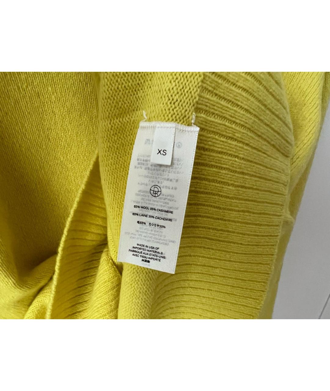 THE ROW Желтый кашемировый джемпер / свитер, фото 4