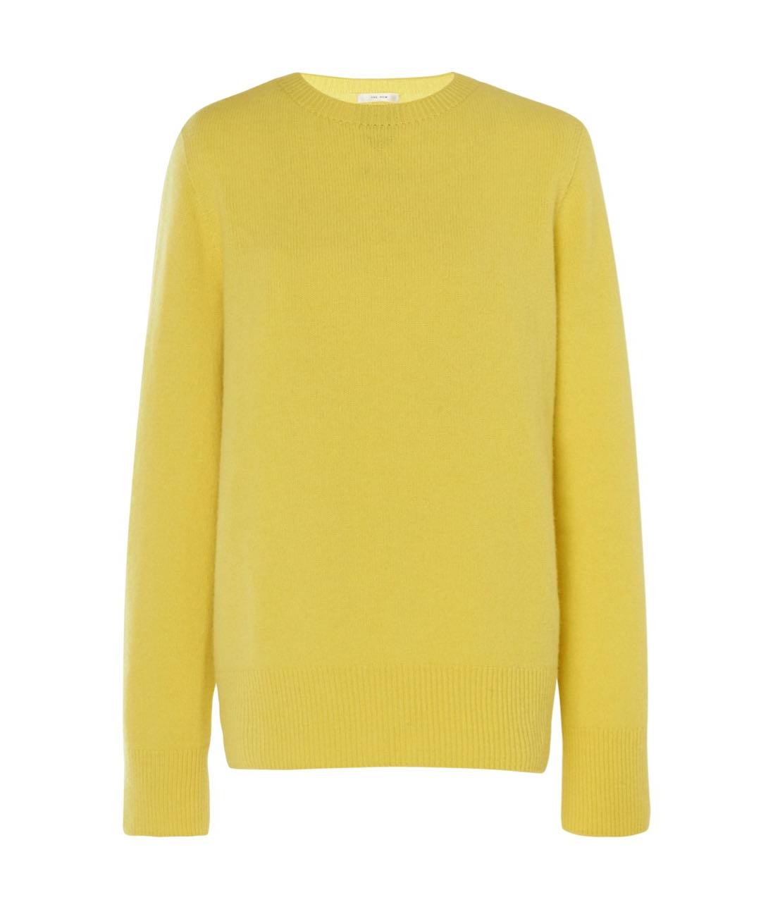 THE ROW Желтый кашемировый джемпер / свитер, фото 1