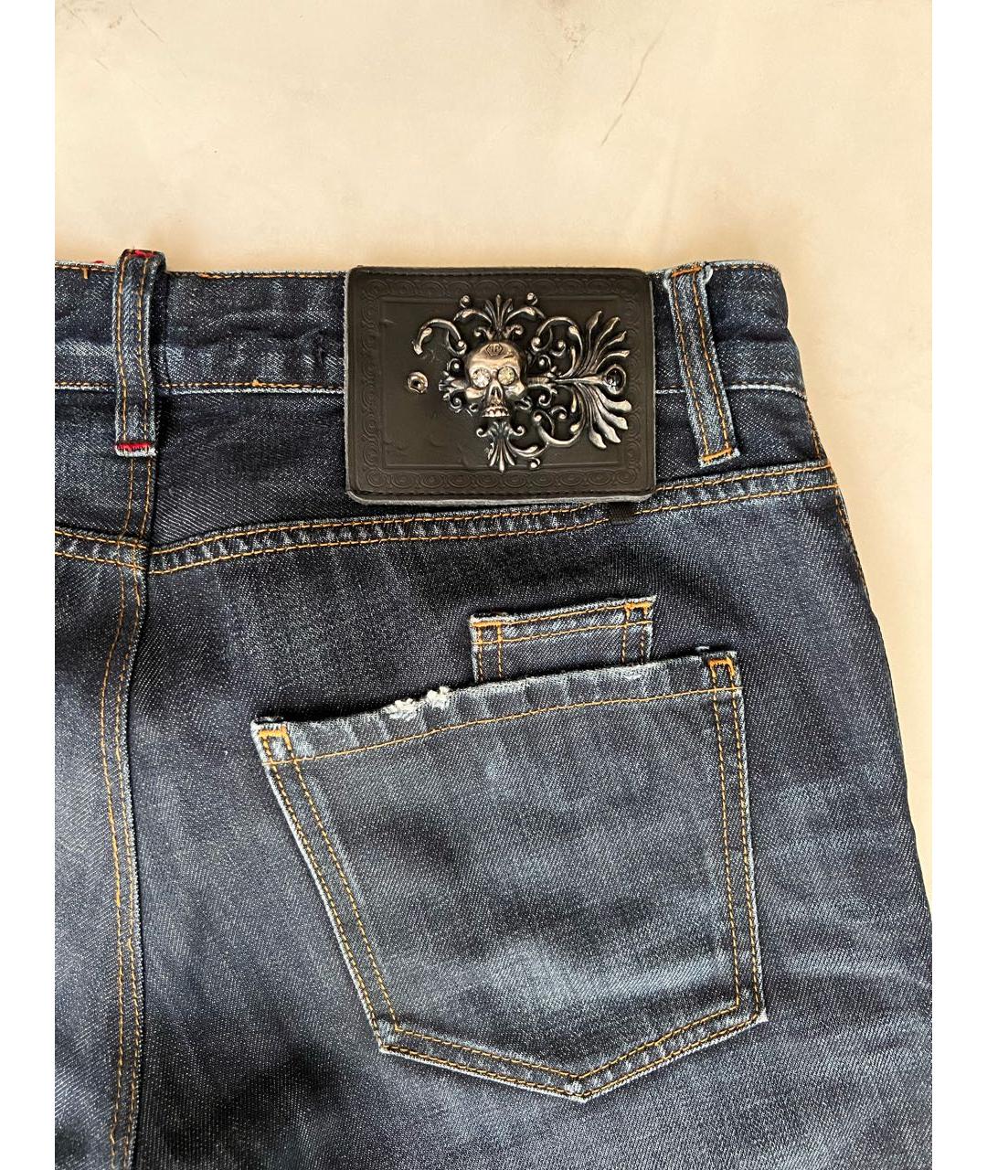 PHILIPP PLEIN Темно-синие джинсы, фото 6