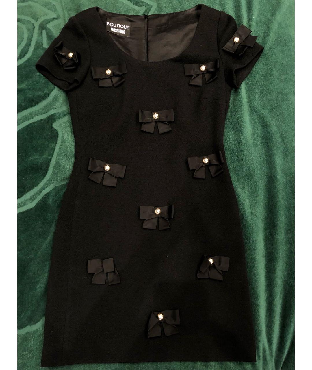 BOUTIQUE MOSCHINO Черное вечернее платье, фото 4