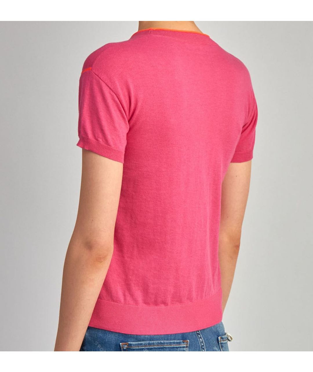 ESCADA Розовый хлопковый джемпер / свитер, фото 3