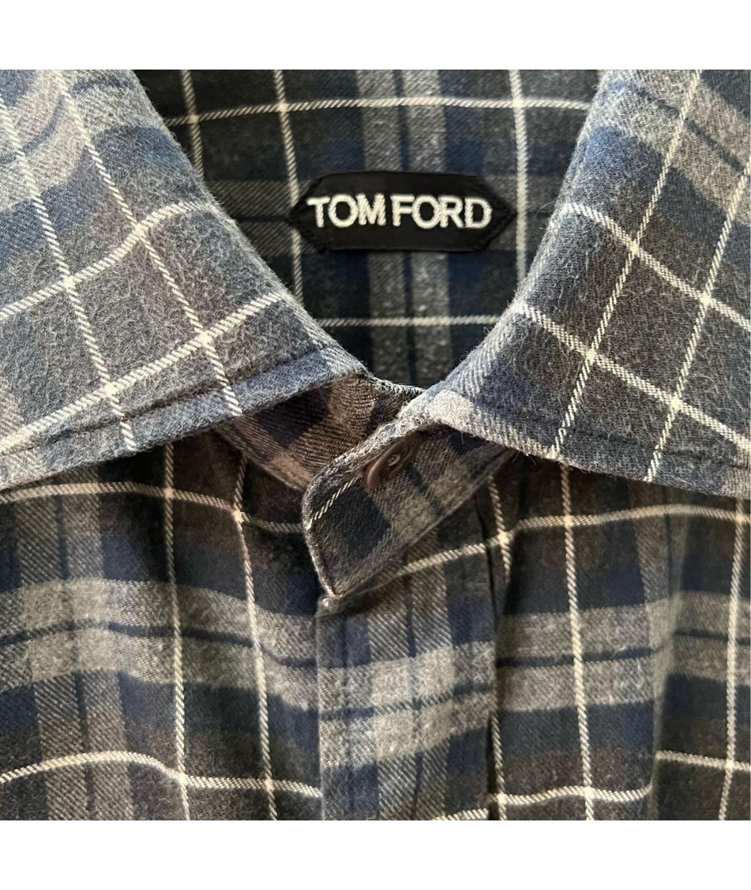TOM FORD Хлопко-шерстяная кэжуал рубашка, фото 3