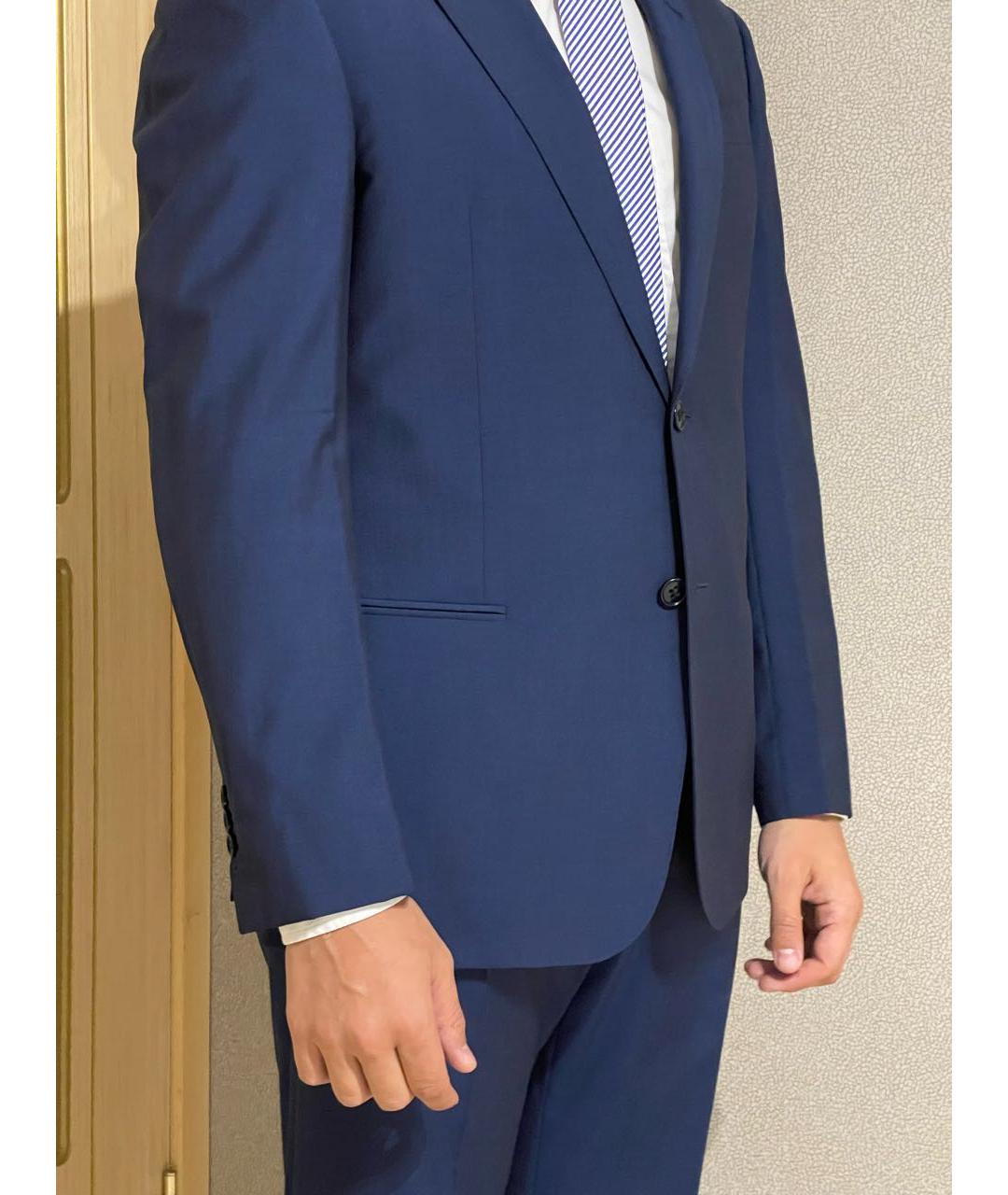 ARMANI COLLEZIONI Темно-синий классический костюм, фото 5