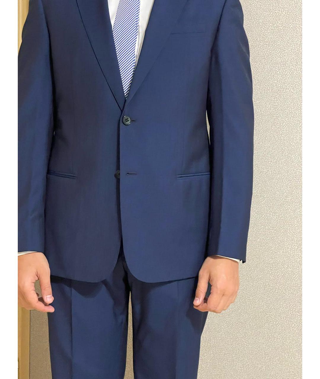 ARMANI COLLEZIONI Темно-синий классический костюм, фото 6