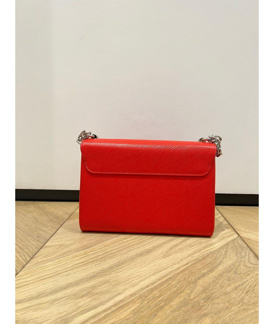 LOUIS VUITTON Красная кожаная сумка через плечо, фото 3