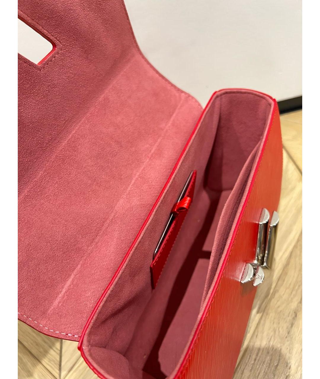 LOUIS VUITTON Красная кожаная сумка через плечо, фото 4