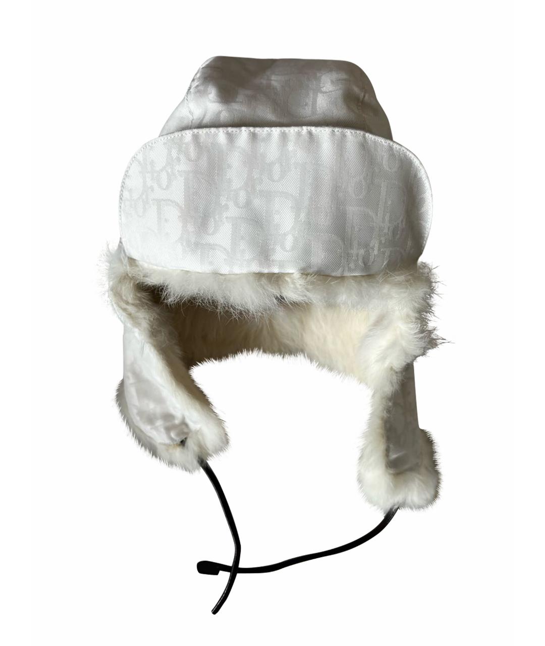 CHRISTIAN DIOR PRE-OWNED Белая шерстяная шапка, фото 1